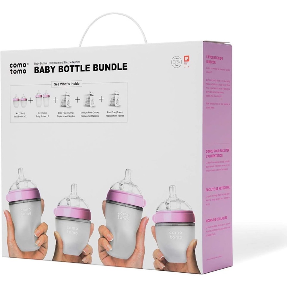 Brand New Comotomo baby bottle set